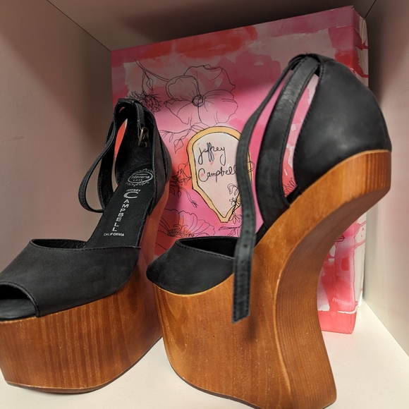 Jeffrey Campbell STR8UP sandals sz 6.5 - Picture 2 of 2